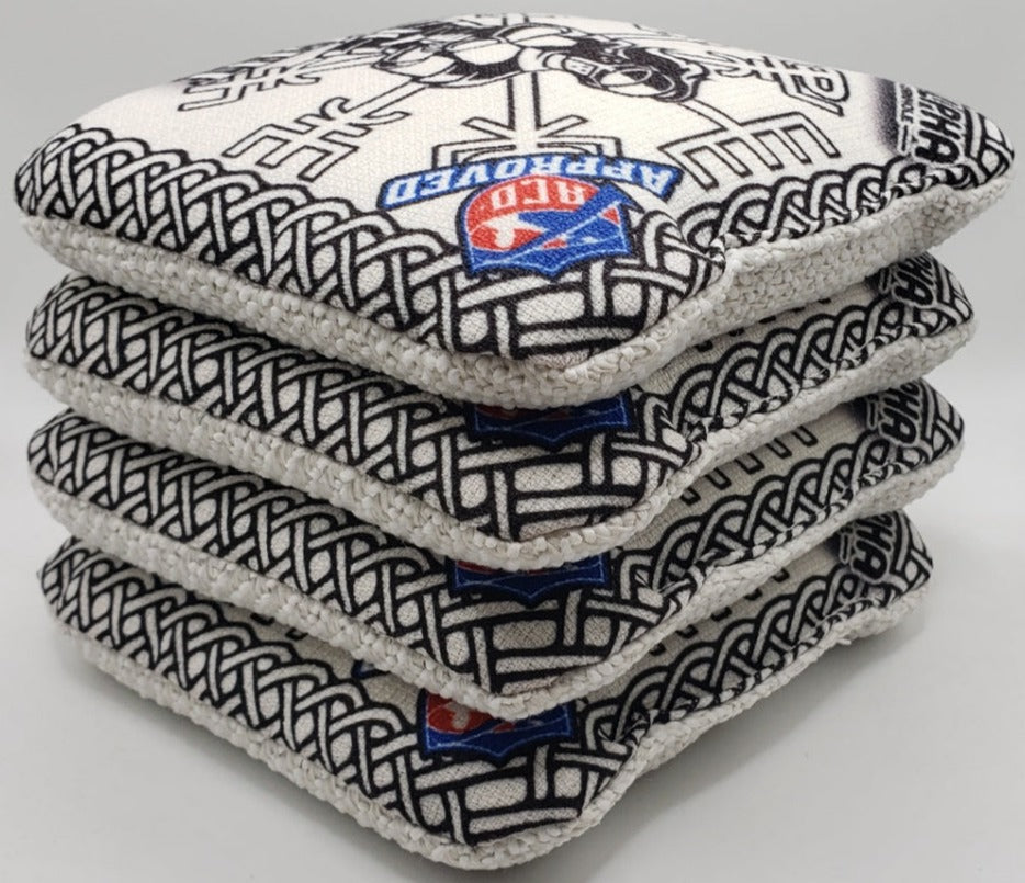 Alpha Knight Bags - Series 2 -  Set of (4) Pro Cornhole Bags (White)