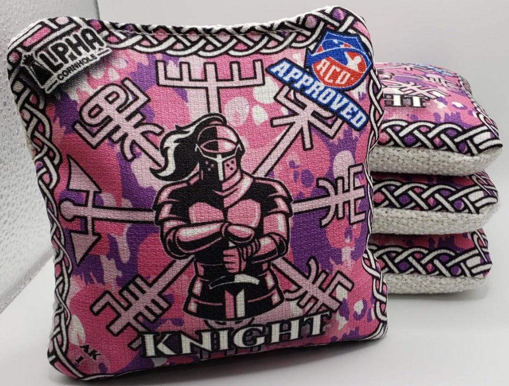 Alpha Knight Bags - Series 2 -  Set of (4) Pro Cornhole Bags (Pink Skull Edition)