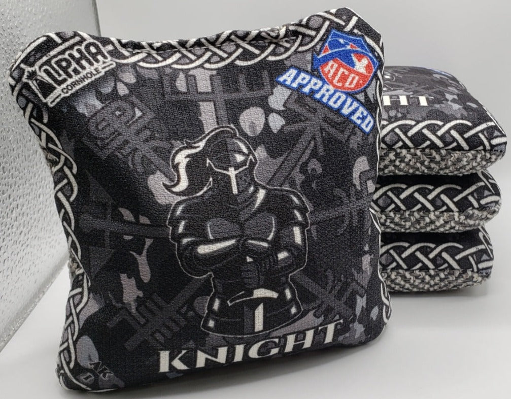 Alpha Knight Bags - Series 2 -  Set of (4) Pro Cornhole Bags (Black Skull Edition)