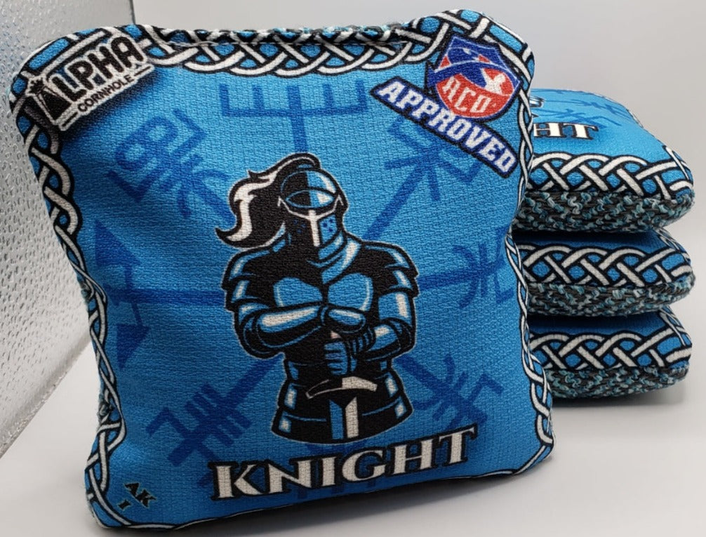 Alpha Knight Bags - Series 2 -  Set of (4) Pro Cornhole Bags (Blue)