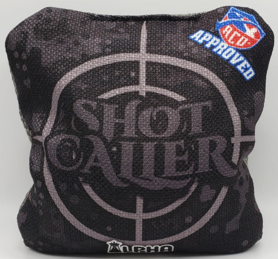 Alpha Shot Caller Bags -  Set of (4) Pro Cornhole Bags (Dark Ops)