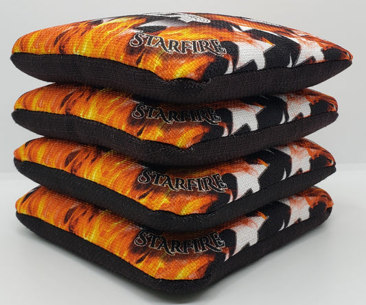 Alpha Play Maker Bags - STARFIRE - Set of (4) Pro Cornhole Bags (Orange)