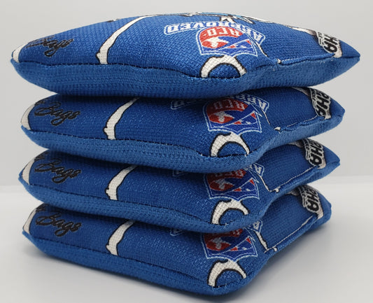 Alpha Monster Bags - Series 3 -  Set of (4) Pro Cornhole Bags (Blue)