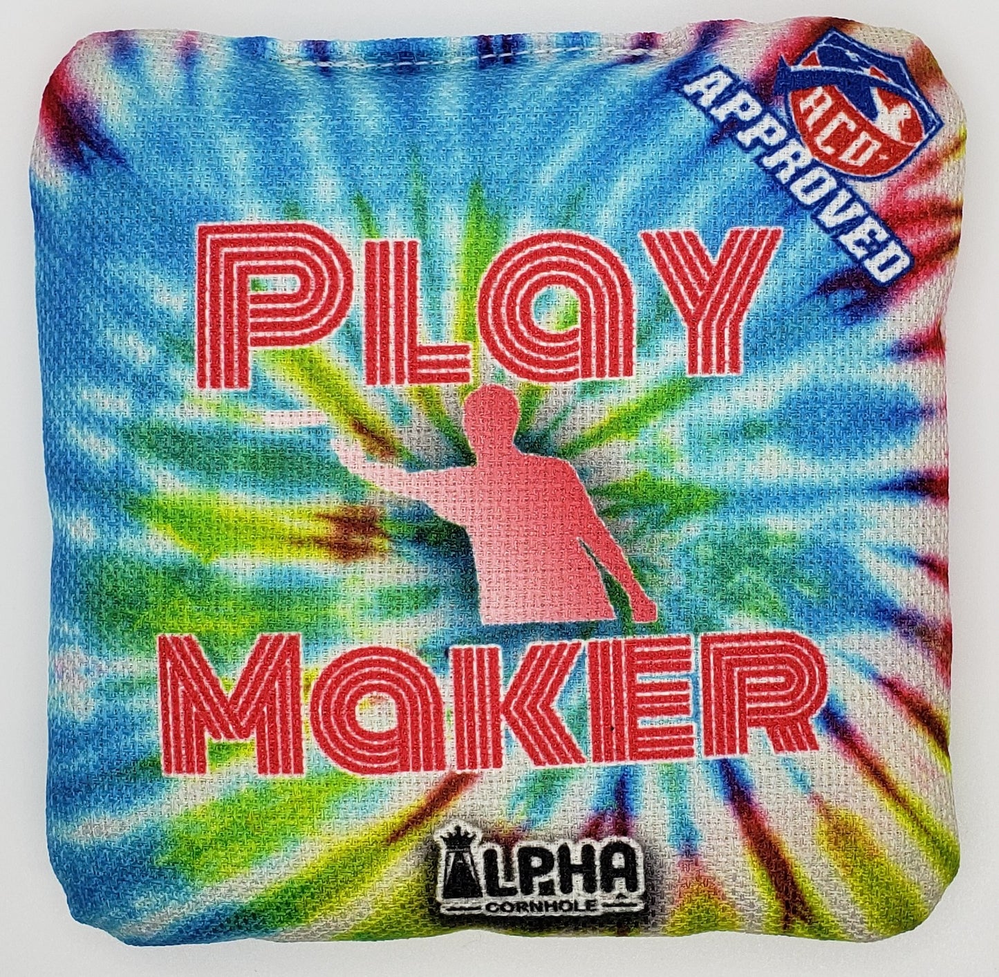Alpha Play Maker Bags - Tye Dye Paradise - Set of (4) Pro Cornhole Bags