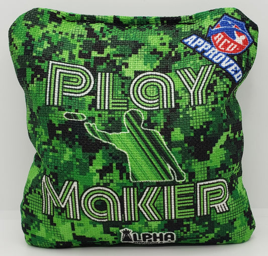 Alpha Play Maker Bags - Digi Green - Set of (4) Pro Cornhole Bags