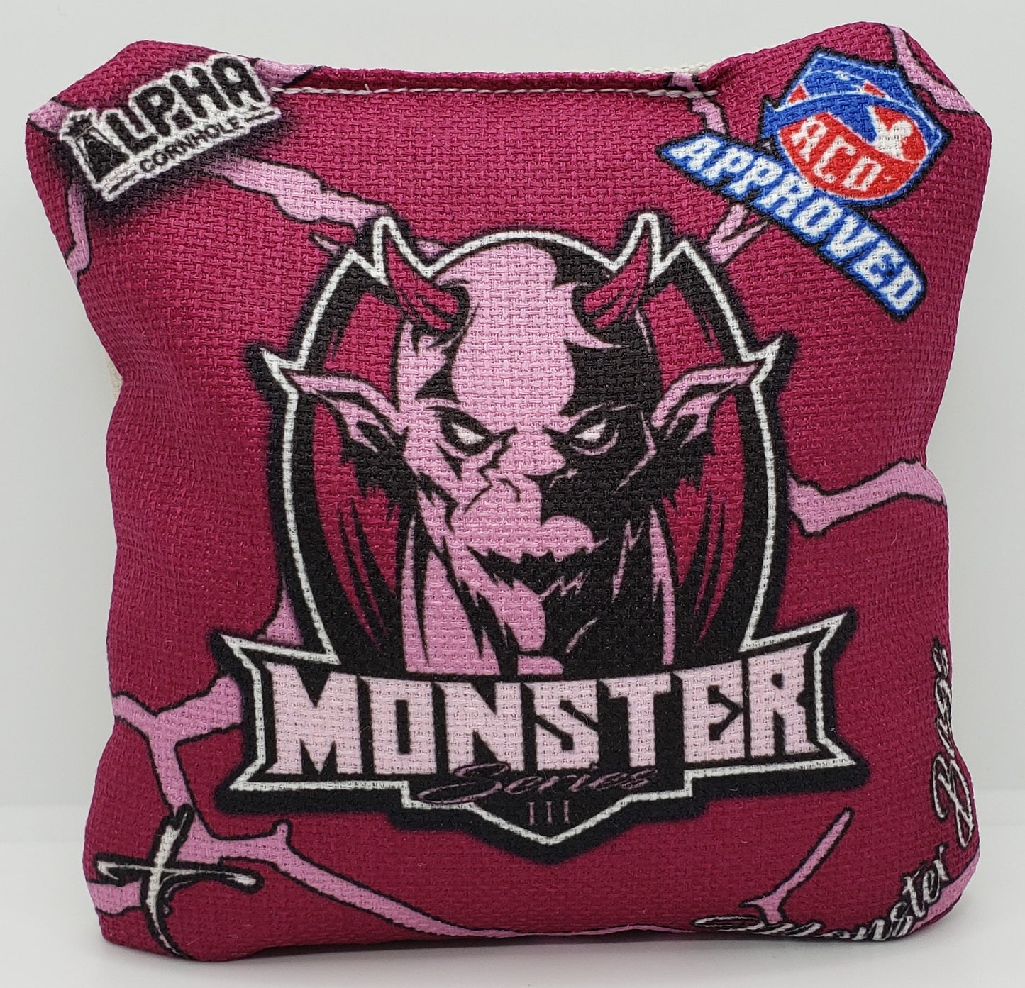Alpha Monster Bags - Type-X -  Set of (4) Pro Cornhole Bags (Pink)