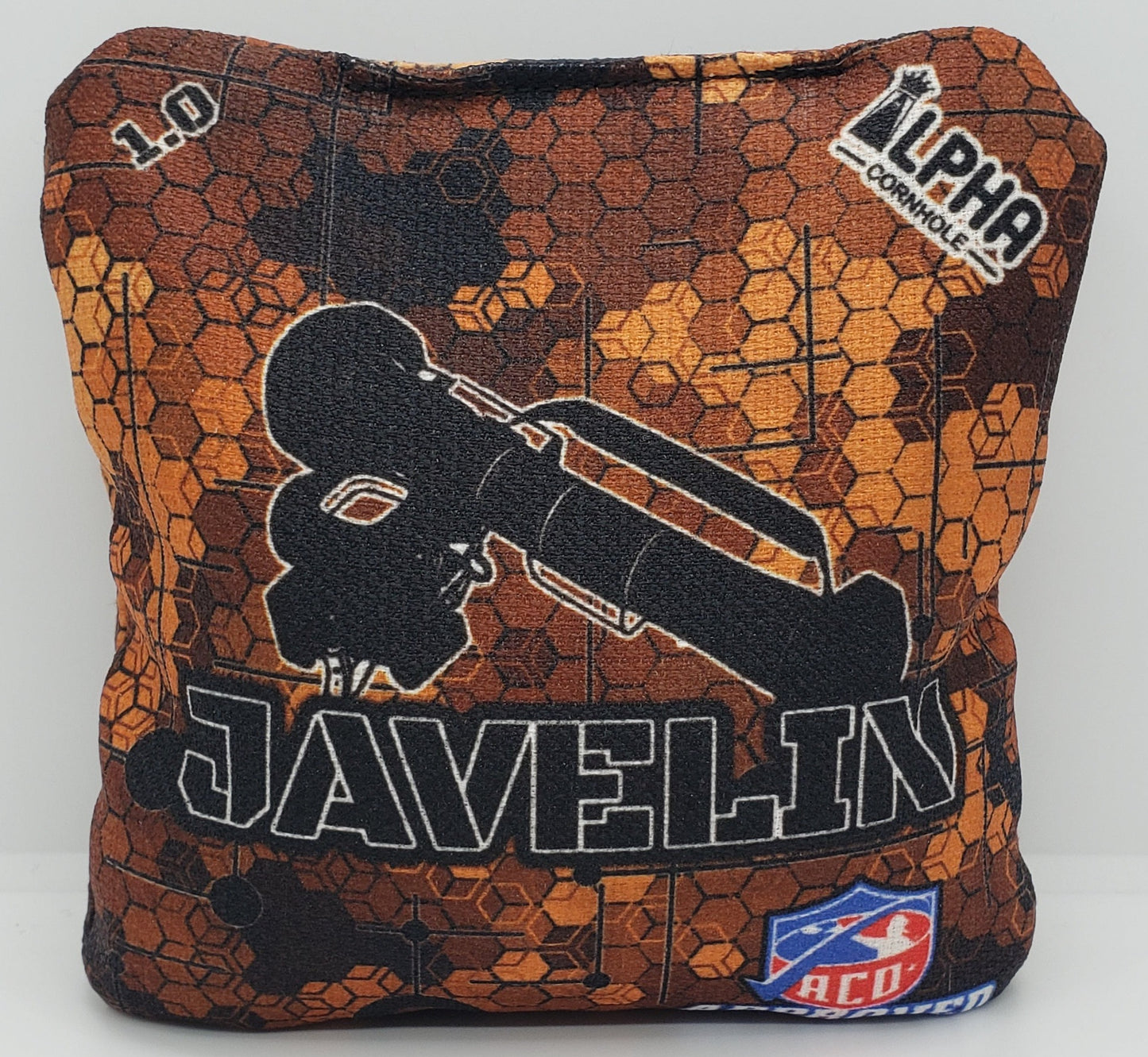 Alpha Javelin Bags -  Set of (4) Pro Cornhole Bags (Brown)