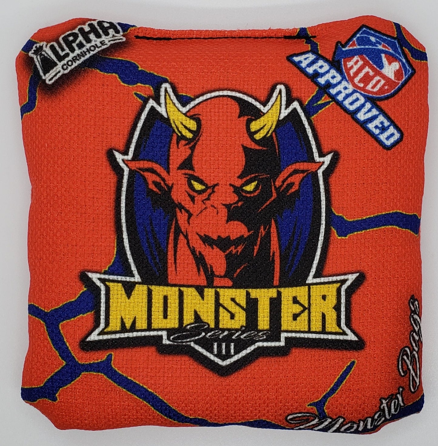 Alpha Monster Bags - Series 2 -  Set of (4) Pro Cornhole Bags (Red)