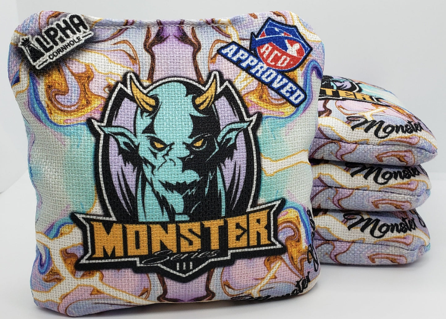 Alpha Monster Bags - Series 2 -  Set of (4) Pro Cornhole Bags (Unicorn)