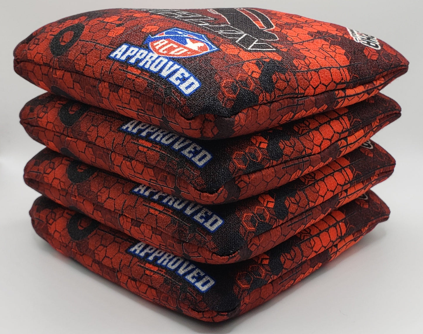 Alpha Javelin Bags -  Set of (4) Pro Cornhole Bags (Red)